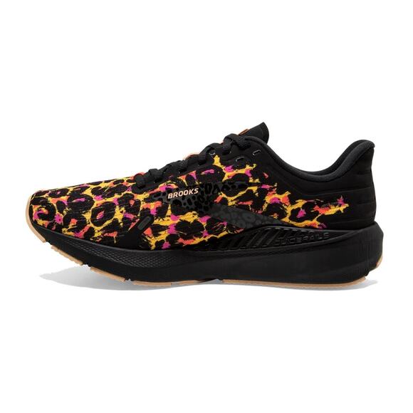 Brooks Launch 9 Wild Women's Size 6.5 Running Shoes Cheetah Citrus/Coral/Black - Picture 6 of 7